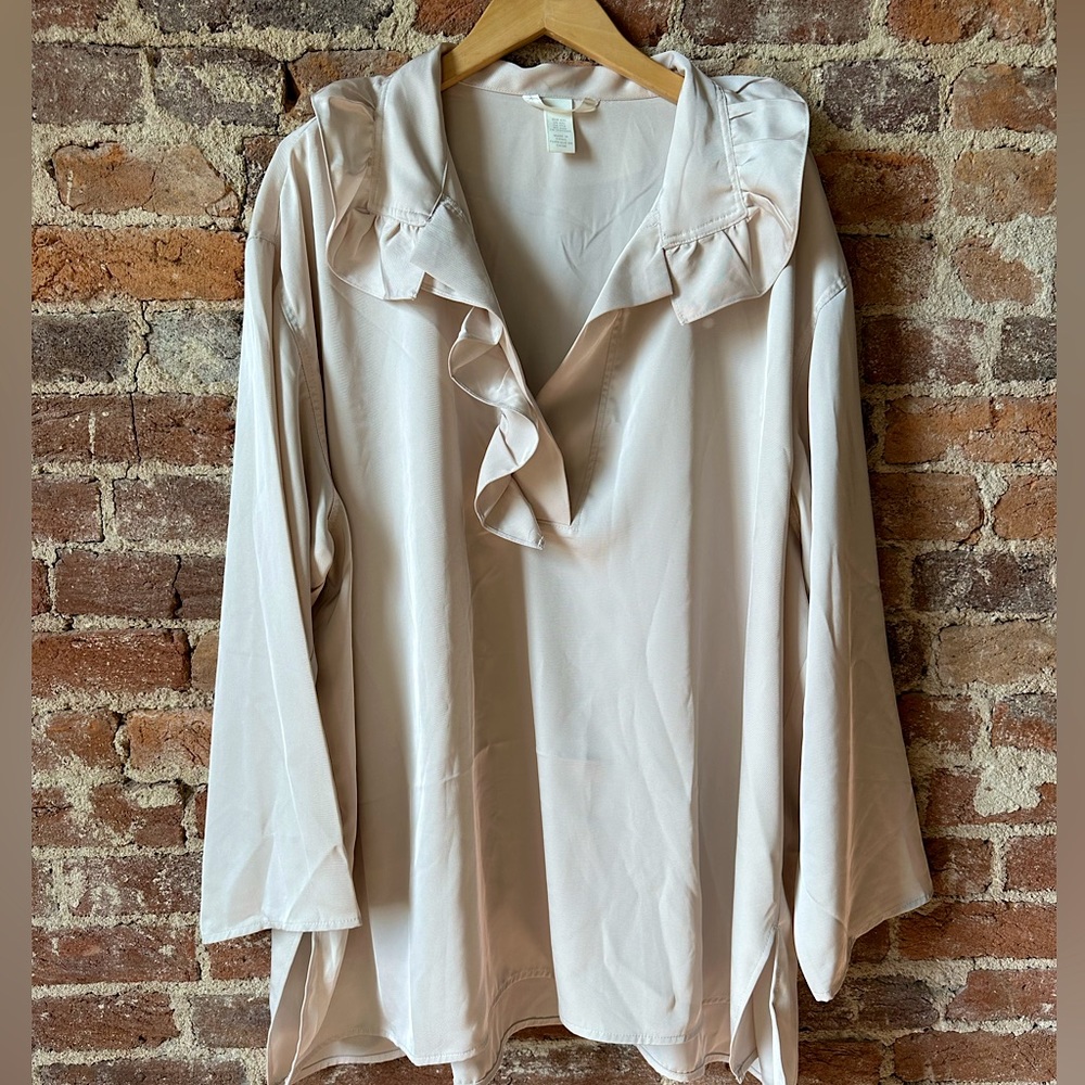 H&M Ruffle Collar Blouse